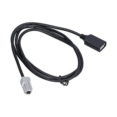 Imagem de Cabo de entrada de áudio, cabo adaptador de entrada de AUX USB MP3 para carro, compatível com Camry/híbrido/Prius/RAV4/Sequoia