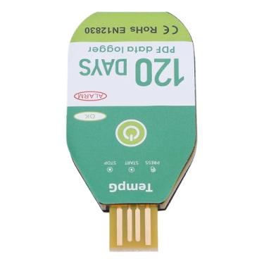 Imagem de Registrador de Dados de Temperatura, Registrador de Dados de Temperatura USB IP67 PDF Resistente à água para Estufa (120 dias)