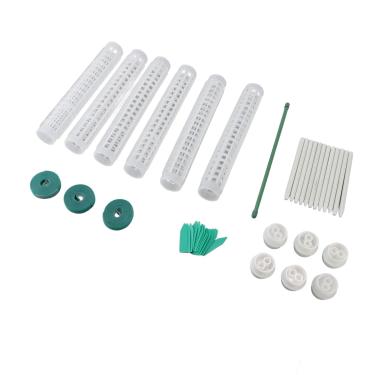 Imagem de Pacote com 6 postes de musgo de plástico de 25 cm, postes empilháveis de musgo para plantas trepadeiras pequenas e médias Monstera, adequado para vasos de plantas internas, pothos, filodendro