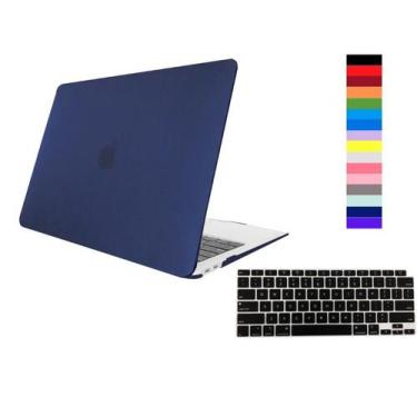 Imagem de Kit Capa Case Compatível Com Macbook NEW AIR 13.6" A2681 cor AZMF + Pe