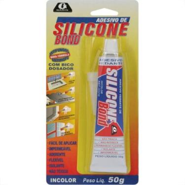 Imagem de Cola Silicone Bond Garin 50 Gr Incolor Blister Ssai-050 - Kit C/12