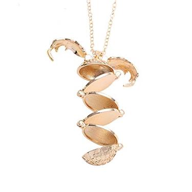 Imagem de ONLYJUMP Colar com medalhão de foto de asa para mulheres para mulheres 4 fotos moldura corrente encantos multicamadas vintage expansível pingente de caixa de imagem dia das mães dia dos namorados joia de presente de aniversário (prata, ouro rosa), Aço de Liga, desconhecido