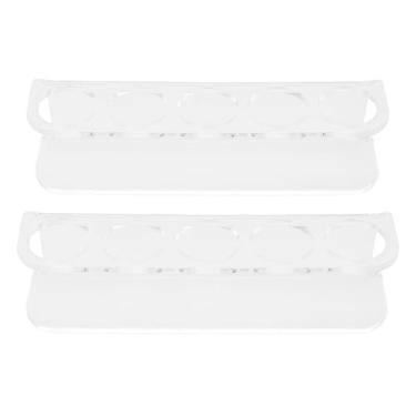 Imagem de Porta de Frasco da Geladeira, Acrílico Fridge Fridge Storage Caddy Space Saving Gridge Fridge Wall Wall Organizador para 2,5 Cm de Diâmetro Frasco