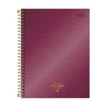 Imagem de Caderno Colegial Capa Dura 1 Matéria 80 Fls West Village (Vermelho)