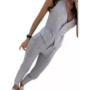 Imagem de I0503-Conjunto Social Alfaiataria Calça Colete Amarração Jl320 - Xumi,
