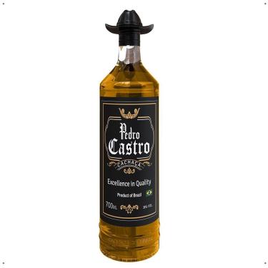 Imagem de Cachaça Armazenada Em Barril Carvalho Americano Pedro Castro 700ml Presente Premium Bebida Sofisticada - Lojas RPM
