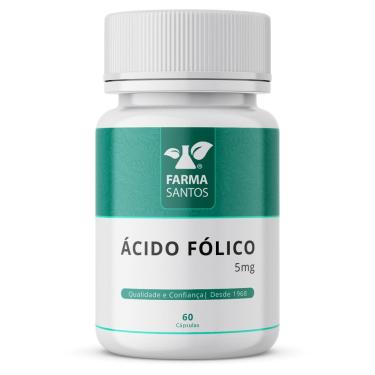 Imagem de Ácido Fólico 5mg 60 Cápsulas