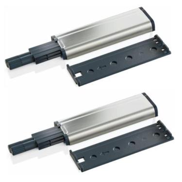 Imagem de 2 Pulsador Tip-on Fecho Toque Magnético Metálico Porta Gaveta Móveis -