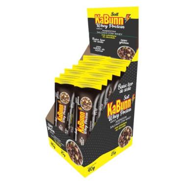 Imagem de Barra protein whey amendoim salgada 12x1 zero açúcar - KABUNN