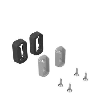 Imagem de Suporte Lateral para Cabideiro Linha Vesto Rometal, Preto, Tamanho Úni