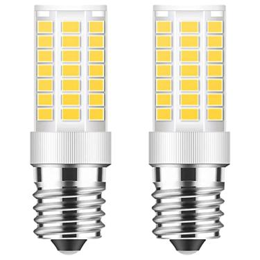 Imagem de Lâmpada LED E17 regulável, lâmpada de forno de micro-ondas 5W, branco natural 4000K, substituição de lâmpada halógena 40W para micro-ondas, aparelho sobre fogão, exaustor, base intermediária E17 (pacote com 2)