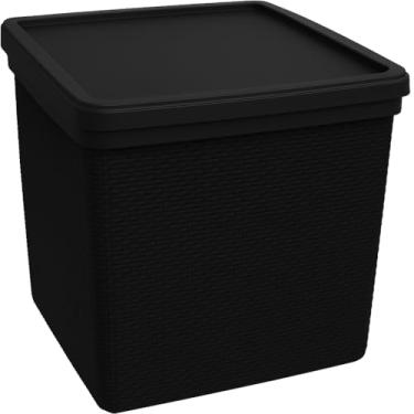 Imagem de Lixeira de Pia Cozinha Juta 3,7L Decorativa Elegante Moderna para Ambientes