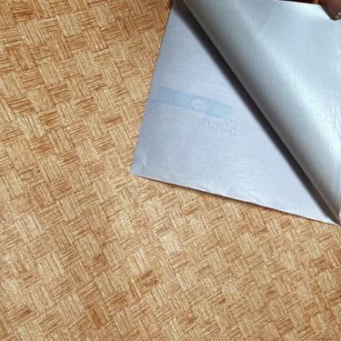 Imagem de Papel de parede autoadesivo de vinil, linho, gaveta, prateleira, papel de contato, papel de parede de pano de grama para armários, prateleiras, armário, mesa, móveis, paredes, decalque 43 x 283 cm