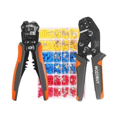 Imagem de Kit De Ferramentas De Crimpagem Para Descascador De Fio Isolado AWG22-
