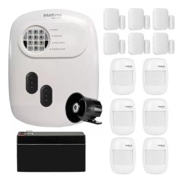 Imagem de Kit Alarme Intelbras Com Sensores Sem Fio 6 Xas + 6 Ivp 2000