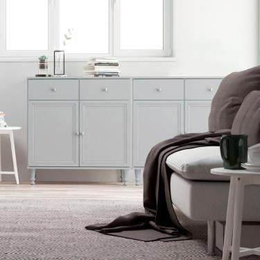 Imagem de Aparador Buffet Ditália 2 Gav 2 Portas 2 Unidades R-629 Cinza