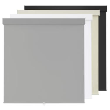 Imagem de Persianas de rolo 100% blackout sem fio para janelas internas, persianas de janela de parada livre, tecido com isolamento térmico, proteção UV, persianas blackout para casa, escritório, cinza, 76 cm L