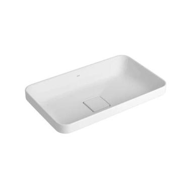 Imagem de Cuba De Sobrepor Retangular Slim 50x30x13cm Branco L.23050.17 - Deca -