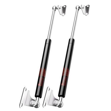 Imagem de Suportes de mola a gás de 38 cm, 155 N por suporte de elevação com suportes tipo L para gabinete, caixa de brinquedos, caixa de ferramentas, bancada, porta de casa de cachorro da Pamagoo