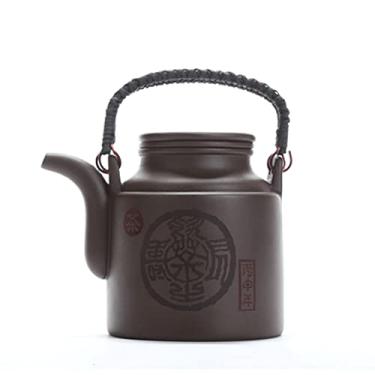 Imagem de Bule de chá chinês de argila roxa Kung Fu Zisha grande bule de chá chinês bule de chá de gongfu com forro de filtro, bule de chá de argila de cobre
