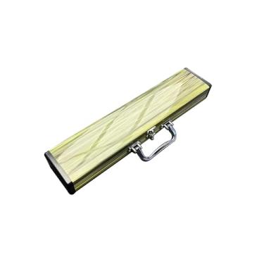 Imagem de Colaxi Estojo organizador de flauta de bambu, acessórios leves, estojo de transporte de bambu, protetor para shows, shows, músicos de viagem, presente, M