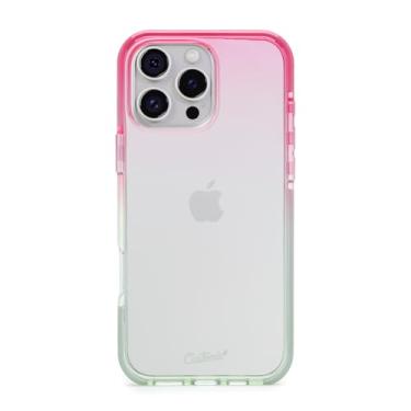Imagem de Customic Capinha Case Capa para Celular iPhone 16 Pro Max (6.9"), Impactor Flex Antibactéria Anti Impacto Proteção Militar 2 metros contra quedas, Rosa e Verde