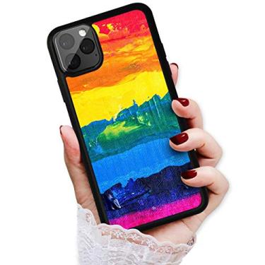 Imagem de Para iPhone 14, capa traseira macia protetora durável HOT12851 arco-íris orgulho gay 12851