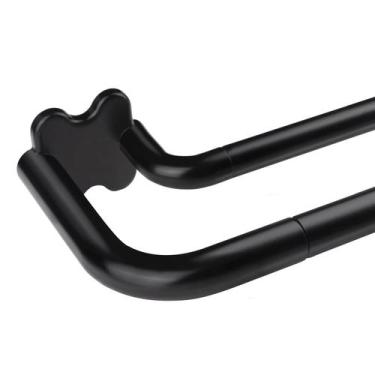 Imagem de Conjunto de barras de cortina dupla USFOOK Black Wrap Around Blackout