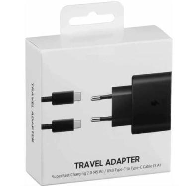Imagem de Carregador Turbo 45W Compatível Galaxy S21, S22, S23 - Novax, Branco