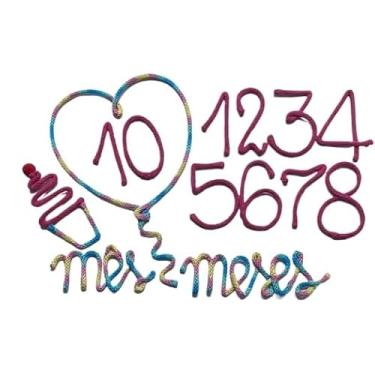 Imagem de Kit Mesversário Coração Balão Kit Festa Decoração Baloes De Aniversario Para Festa De Aniversário(Coração,Cupcake)