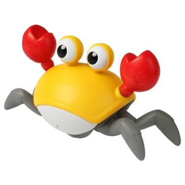 Imagem de Caranguejo Fujão Interativo com Luzes e Música – Brinquedo Educativo Infantil para Desenvolvimento Motor e Diversão (Laranja)