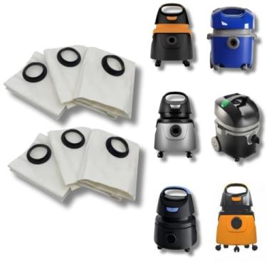 Imagem de Kit 6 Sacos Aspirador de Pó Descartável Compatível com Modelos Electorlux Flex1400 A10 A13 Awd01 Aqp20 Acqua Power Gt2000 Gt3000 Modelos Posteriores a 2010