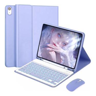 Imagem de Kit Capa para Samsung Tab S8 Ultra : Capa para Tablet + Teclado Removível + Mouse