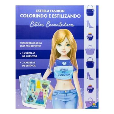 Imagem de Estrela Fashion - Colorindo E Estilizando: Estilos Encantadores