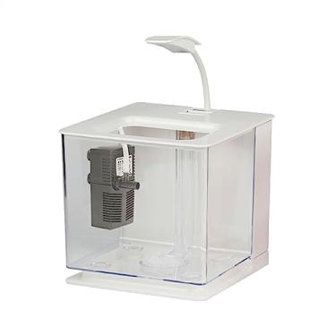 Imagem de Aquário Tanque de peixes Alta Transparente Acrílico Desktop Pequeno Tanque de Peixes Sala de estar Pequeno Peixinho Dourado Lutando Tanque de Peixes Decoração de Escritório Tanque de Peixes Ornamentai