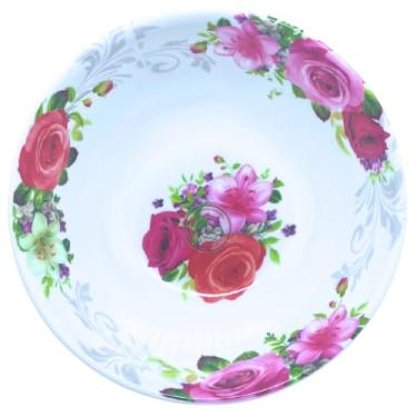 Imagem de Tigela Cumbuca Melamina Decorada Caldo Sopa Açaí Sorvete 700ml (Vermelho)