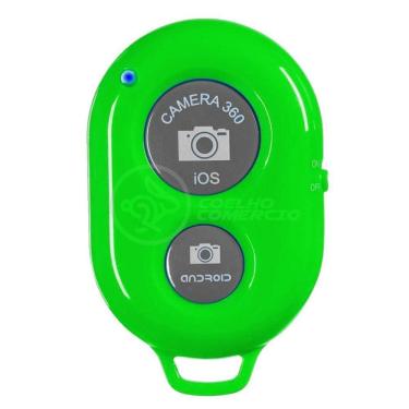Imagem de Controle Remoto Disparador Foto Bluetooth Selfie Verde Nº10