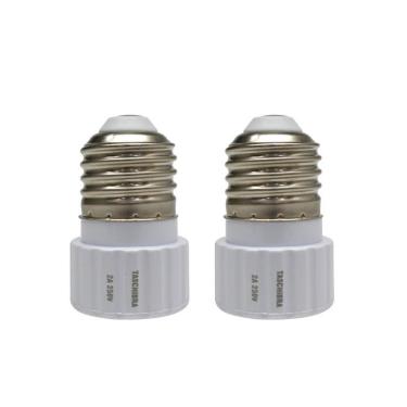 Imagem de Soquete Adaptador Taschibra De Lâmpada E27 Para Gu10 Kit 2 Peças