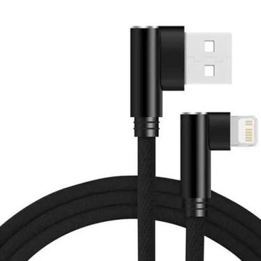 Imagem de Cabo USB De Sincronização Em Ângulo Para Apple iPhone 12 11 pro XS MAX