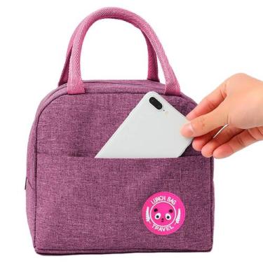 Imagem de Bolsa Feminina Blogueira Refeições Alta Qualidade Lancheira Marmiteira