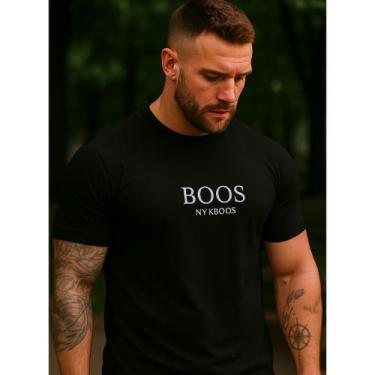 Imagem de Camiseta Masculina B Blusa Malha Premium Camisa Blusa Algodao Lançamen