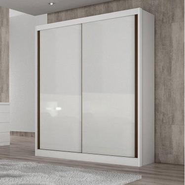 Imagem de Guarda Roupa Solteiro Ambiente Toledo 2 Portas 3 Gavetas Neve - Novo Horizonte