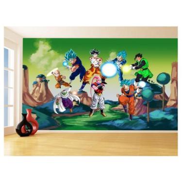 Imagem de Papel De Parede Dragon Ball Goku Vegeta Anime 3,5M Dbz315 - Você Decor