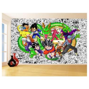 Imagem de Papel De Parede Dragon Ball Goku Vegeta Anime 3,5M Dbz123 - Você Decor