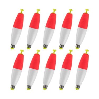 Imagem de Boias flutuantes de pesca | Boia de espuma vinílica acetinada, 10 acessórios de pesca, conjunto de ferramentas para peixe, bluegill, panfish, truta, peixe-gato, robalo