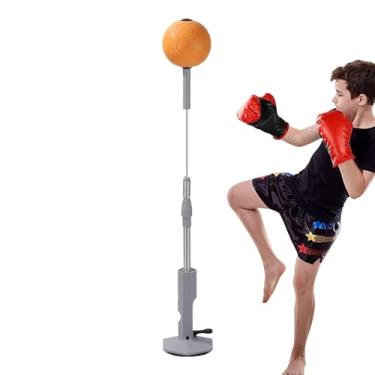 Imagem de Sacos de boxe para boxe | Bolsa reflexa de boxe com suporte - coordenação olho-mão, altura ajustável para crianças, treinamento de adolescentes, fitness, equipamentos de ginástica em casa