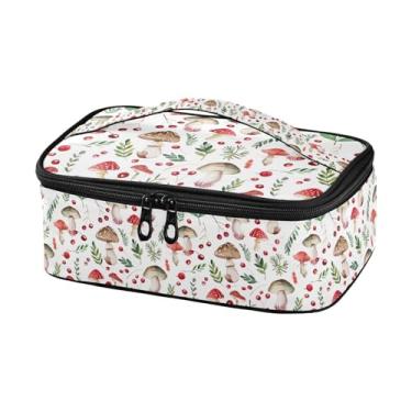 Imagem de GUIJI Lancheira com isolamento de cogumelos e frutas, lancheira à prova de vazamento para mulheres e homens, lancheira portátil para trabalho, piquenique, viagens