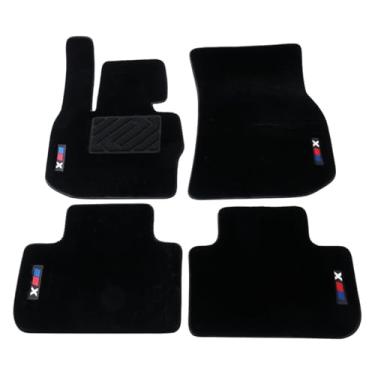 Imagem de Adequado para BMW X3 2018 2019 2020 2021 2022 2023 2024 Tapete de lã luminoso para carro - Ajuste personalizado, antiderrapante, para todos os climas com logotipo