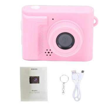Imagem de Bewinner Mini Câmera Digital Com Chaveiro, Câmera de Vídeo Fotográfica Pequena Portátil 1080P Tela de 1,54 Polegadas, Pequenas Câmeras Digitais para Amigos, Viagens e Vida No Campus (Rosa)
