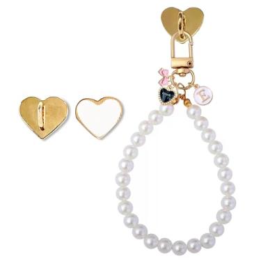 Imagem de TRXYQ Corrente com pingente de pérola inicial E Kindle para mulheres amantes de livros, pulseiras de pérolas Kindle, acessórios para chaveiros, presentes para amantes da leitura, pingentes de letra